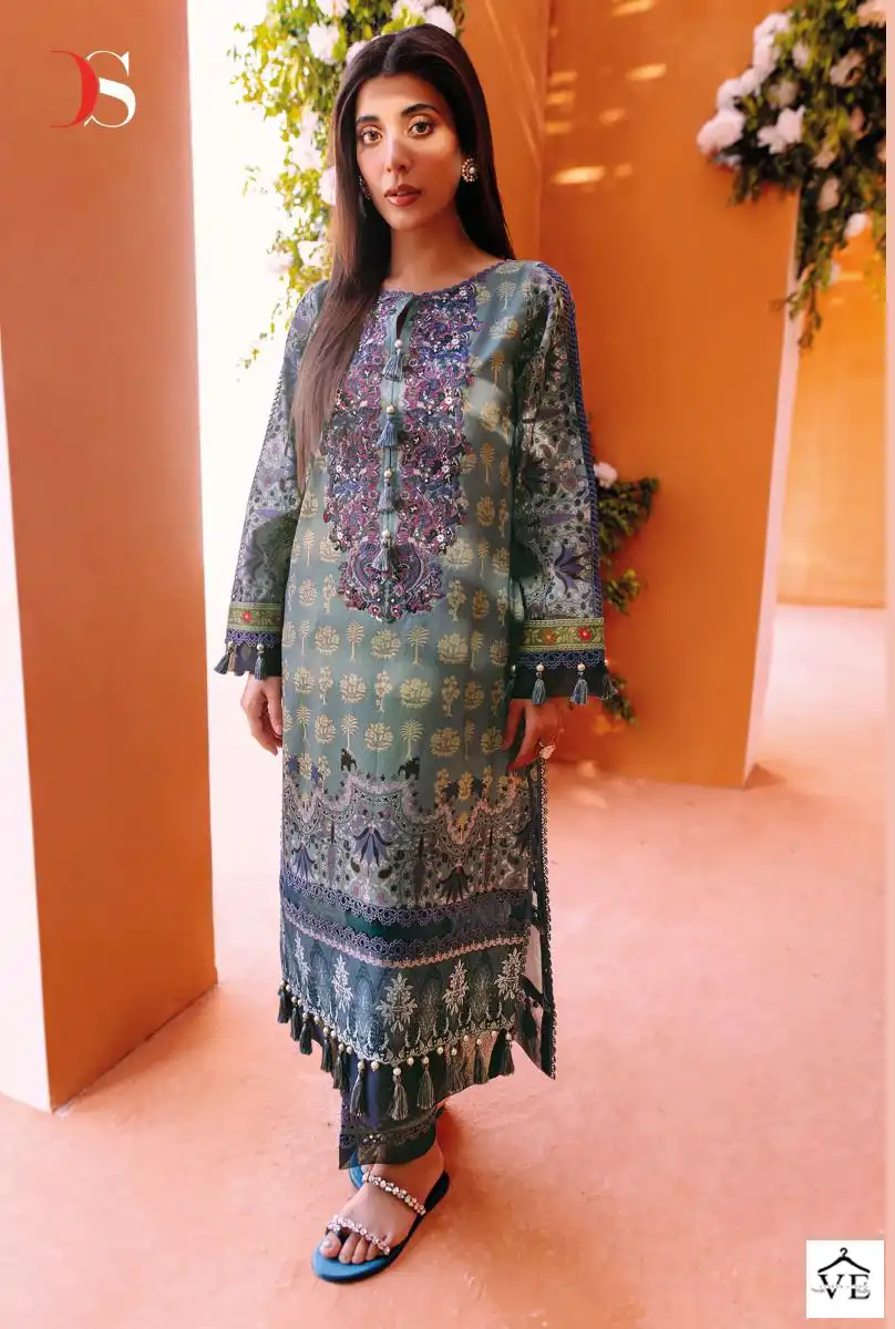 Deepsy Suits Jade Solitaire 23 Pure Cotton Wholesale Pakistani Salwar Suit Catalog — Wholesale Salwar Suits, MPA wholesale from Surat - Gallery Image 2