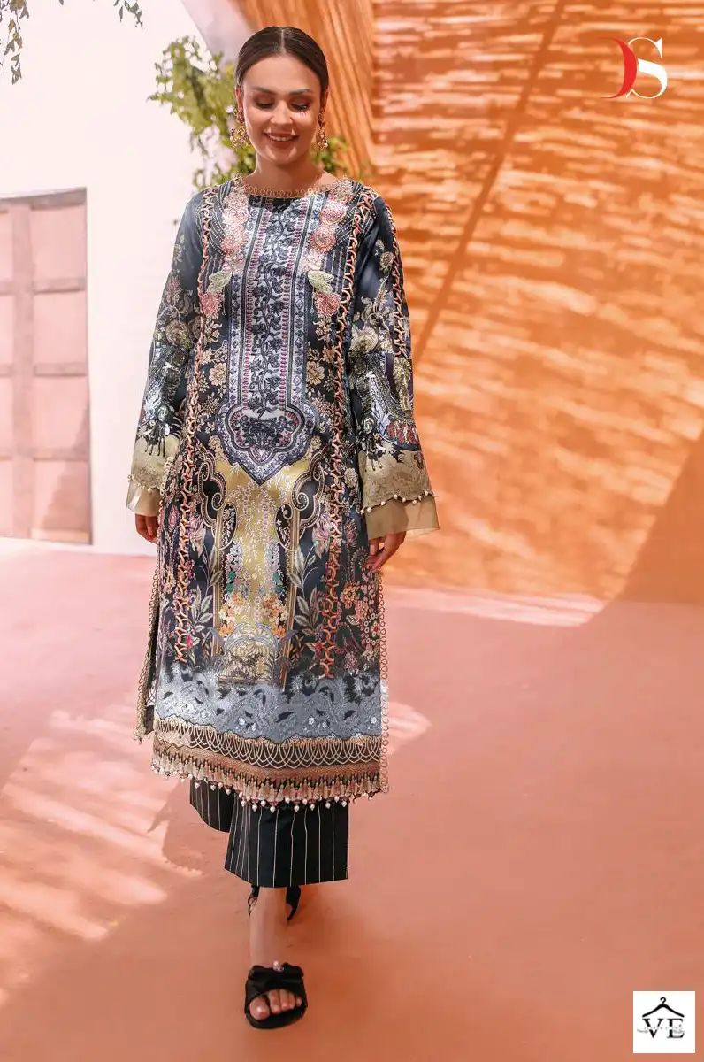 Deepsy Suits Jade Solitaire 23 Pure Cotton Wholesale Pakistani Salwar Suit Catalog — Wholesale Salwar Suits, MPA wholesale from Surat - Gallery Image 5
