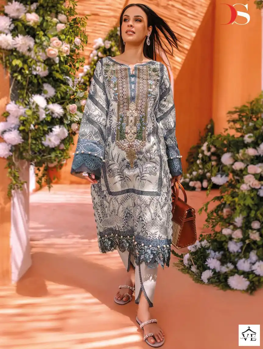 Deepsy Suits Jade Solitaire 23 Pure Cotton Wholesale Pakistani Salwar Suit Catalog — Wholesale Salwar Suits, MPA wholesale from Surat — view 1