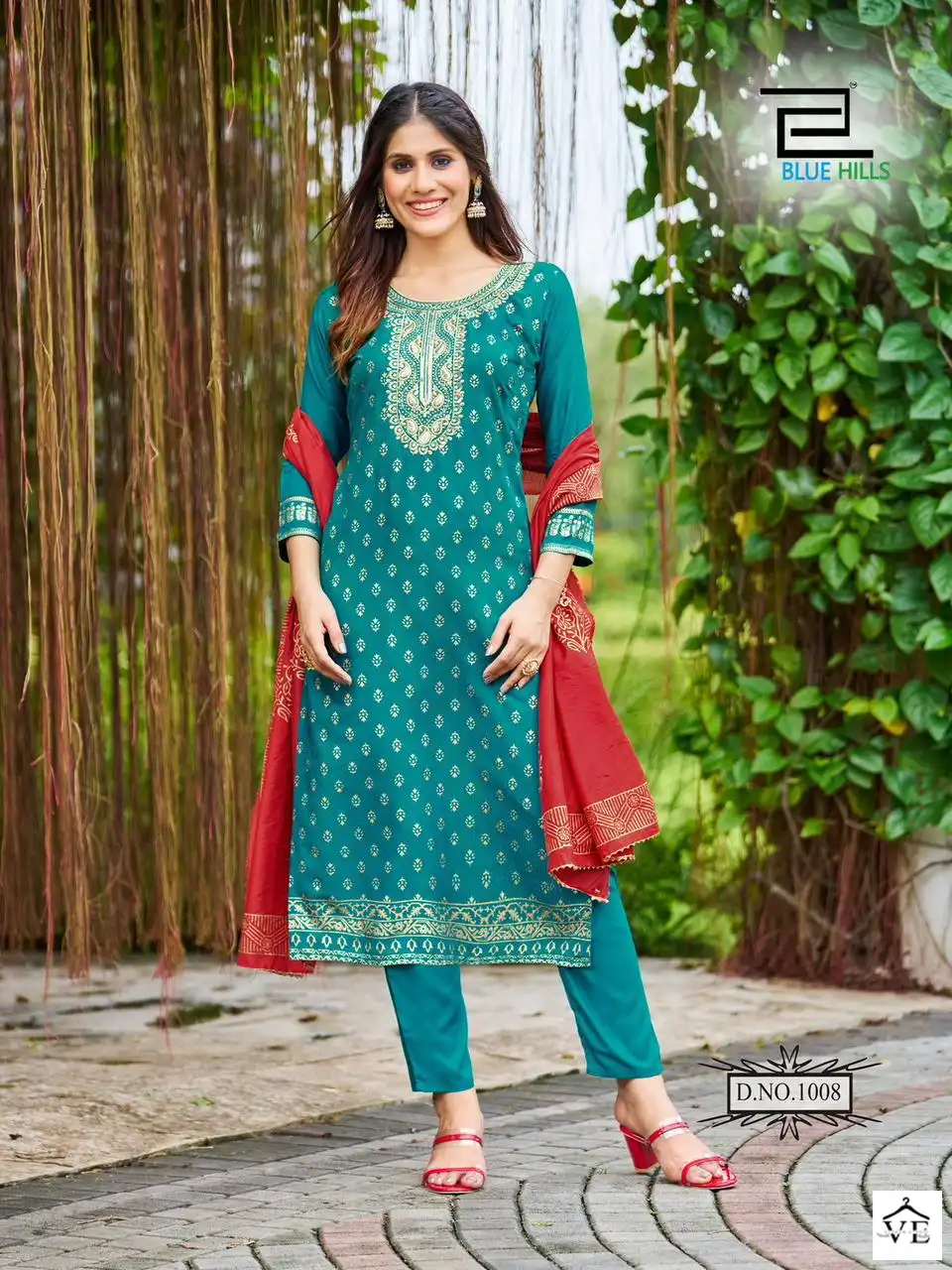 Blue Hills Jawani Viscose Wholesale Readymade Salwar Suit Catalog — Wholesale Salwar Suits, Blue Hills wholesale from Surat - Gallery Image 2