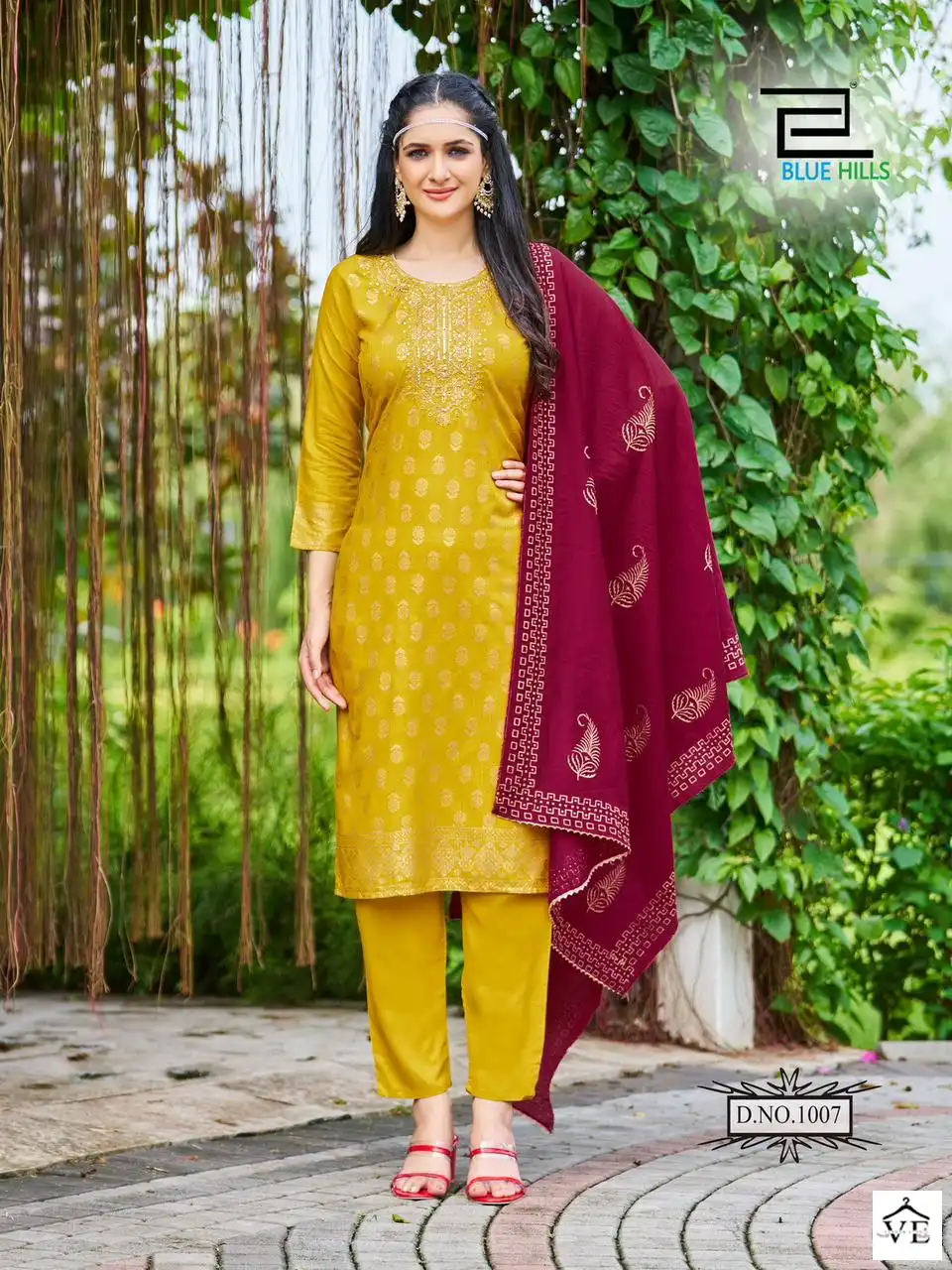 Blue Hills Jawani Viscose Wholesale Readymade Salwar Suit Catalog — Wholesale Salwar Suits, Blue Hills wholesale from Surat - Gallery Image 3