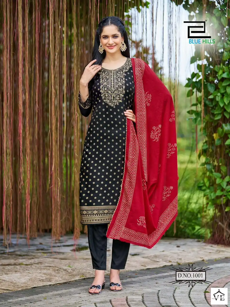 Blue Hills Jawani Viscose Wholesale Readymade Salwar Suit Catalog — Wholesale Salwar Suits, Blue Hills wholesale from Surat - Gallery Image 4