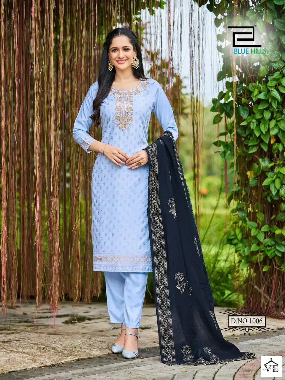 Blue Hills Jawani Viscose Wholesale Readymade Salwar Suit Catalog — Wholesale Salwar Suits, Blue Hills wholesale from Surat - Gallery Image 8