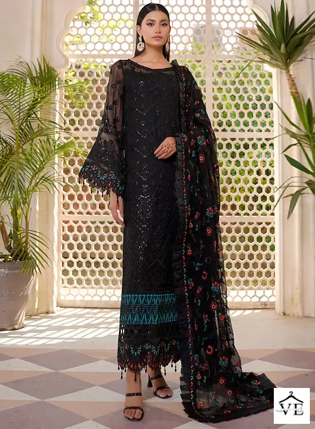 VE K-1856 Faux Georgette Wholesale Pakistani Suit — Wholesale Salwar Suits, MPA wholesale from Surat — view 1