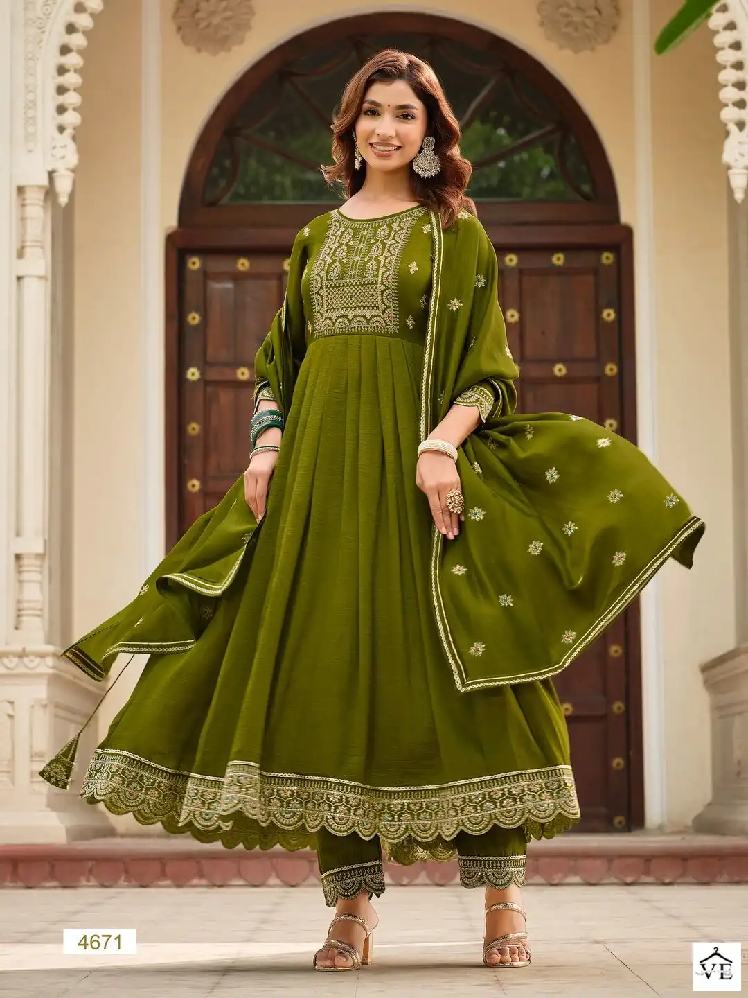 Rangoon Kalyani Silk Wholesale Designer Readymade Salwar Suit Catalog — Wholesale Salwar Suits, Rangoon wholesale from Surat - Gallery Image 2