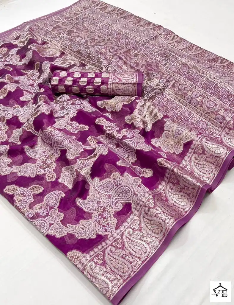 Rajtex Kaneeza Lucknowi Organza Chickankari Wholesale Fancy Sarees Catalog — Wholesale Sarees, MPA wholesale from Surat - Gallery Image 14