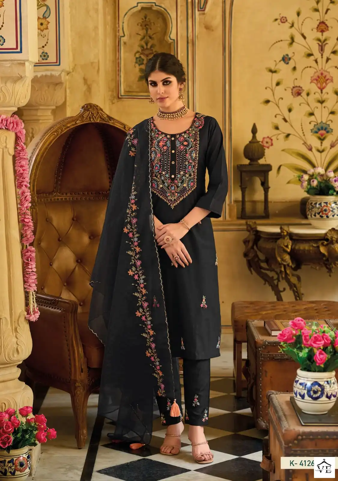 Kailee Fashion Kantha Vol 2 Pure Viscose Silk Wholesale Designer Readymade Salwar Suit Catalog — Wholesale Salwar Suits, Kailee Fashion wholesale from Surat - Gallery Image 6