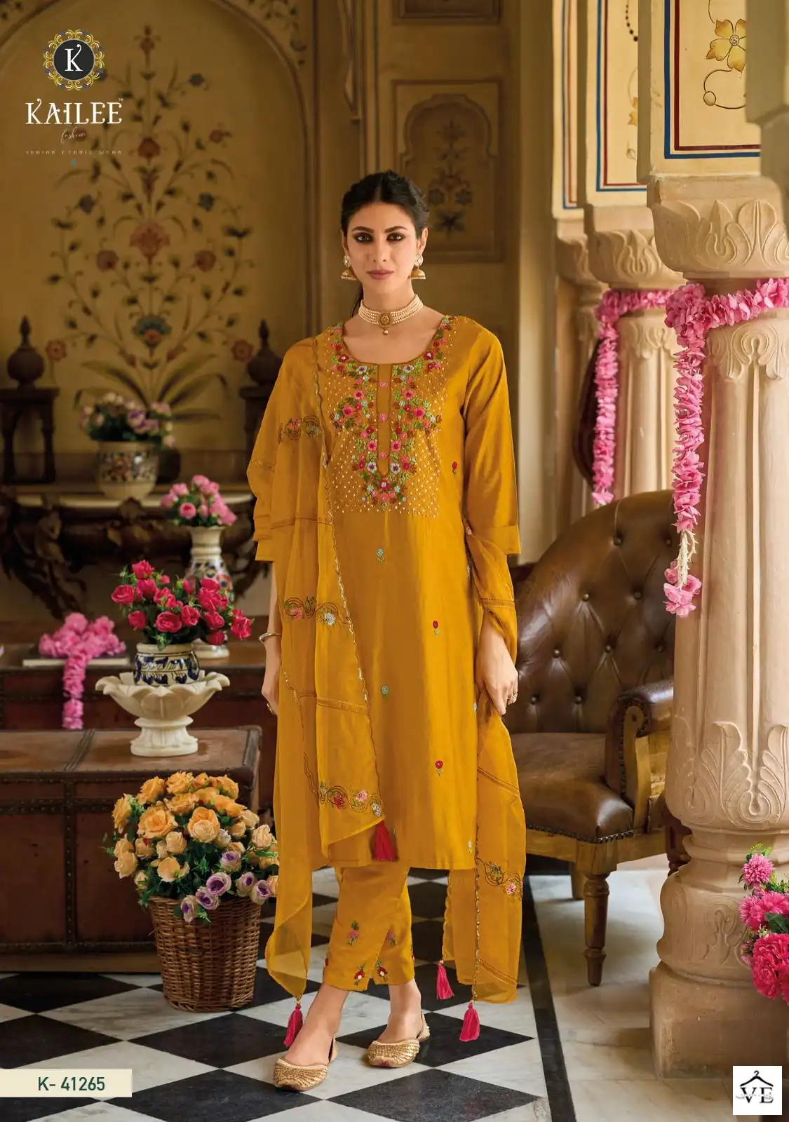 Kailee Fashion Kantha Vol 2 Pure Viscose Silk Wholesale Designer Readymade Salwar Suit Catalog — Wholesale Salwar Suits, Kailee Fashion wholesale from Surat - Gallery Image 7