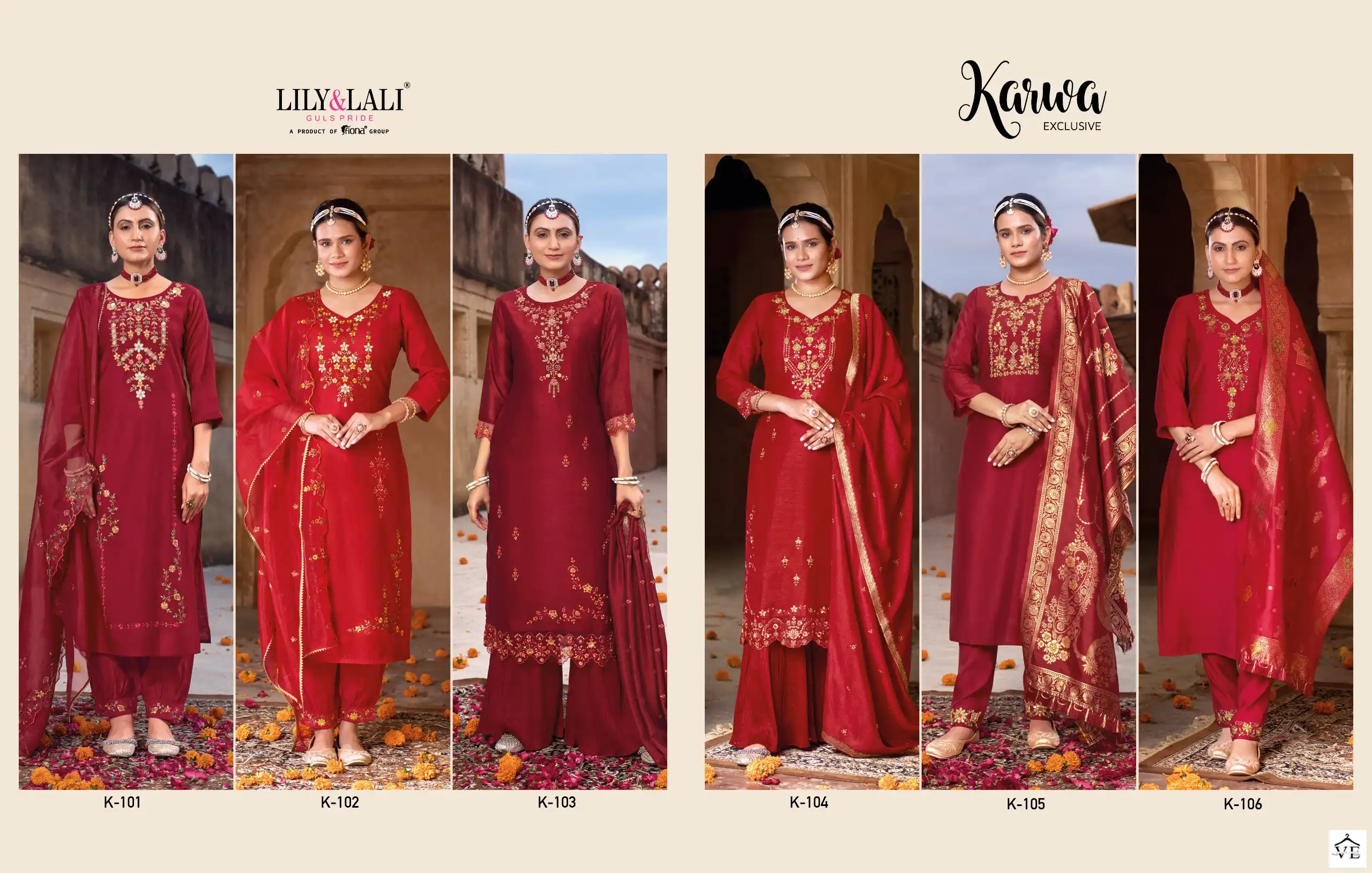 Lily &amp; Lali Karwa Exclusive Viscose, Organza Wholesale Readymade Suits Catalog — Wholesale Salwar Suits, Lily &amp; Lali wholesale from Surat — view 10