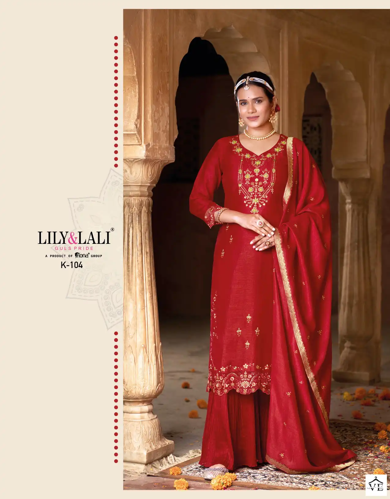 Lily & Lali Karwa Exclusive Viscose, Organza Wholesale Readymade Suits Catalog — Wholesale Salwar Suits, Lily & Lali wholesale from Surat - Gallery Image 3