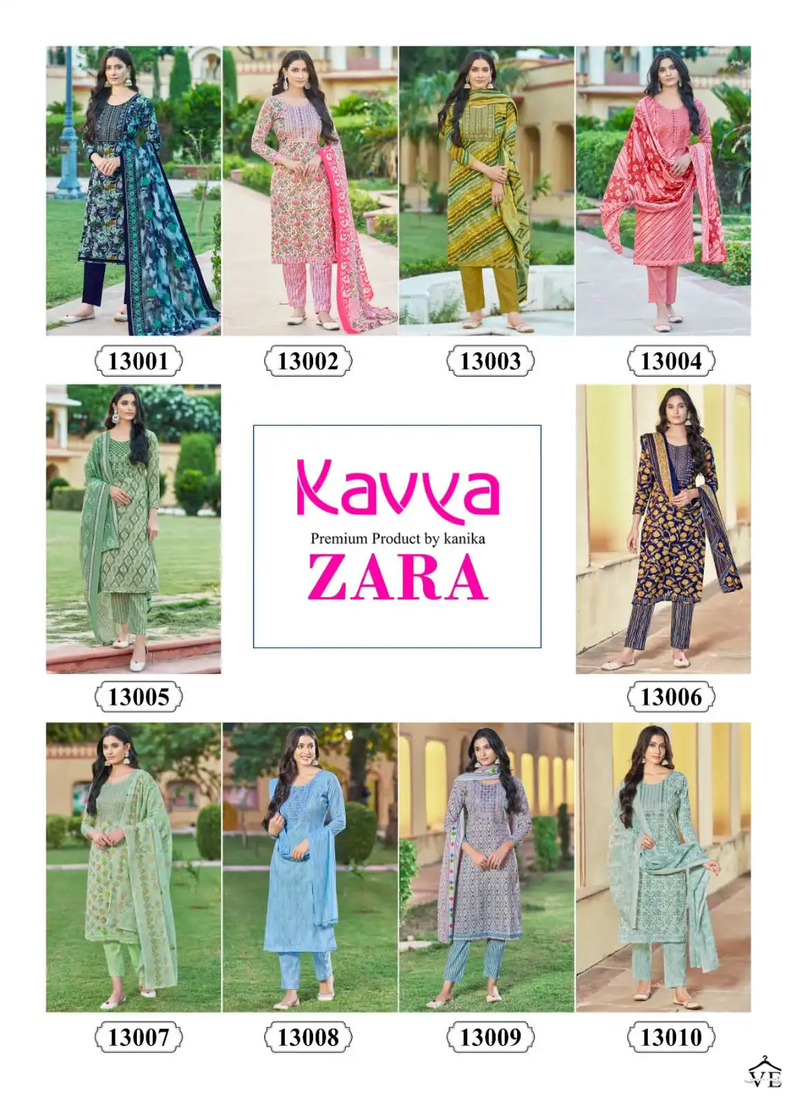 Kavya Zara Vol 13 Pure Cotton Wholesale Readymade Salwar Suit Catalog — Wholesale Salwar Suits, MPA wholesale from Surat — view 11
