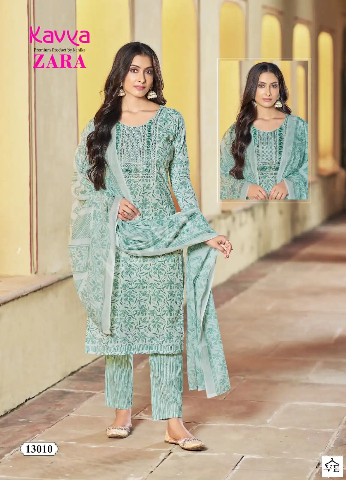 Kavya Zara Vol 13 Pure Cotton Wholesale Readymade Salwar Suit Catalog — Wholesale Salwar Suits, MPA wholesale from Surat - Gallery Image 10