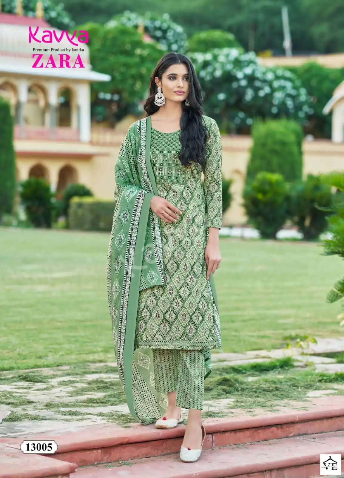 Kavya Zara Vol 13 Pure Cotton Wholesale Readymade Salwar Suit Catalog — Wholesale Salwar Suits, MPA wholesale from Surat - Gallery Image 5