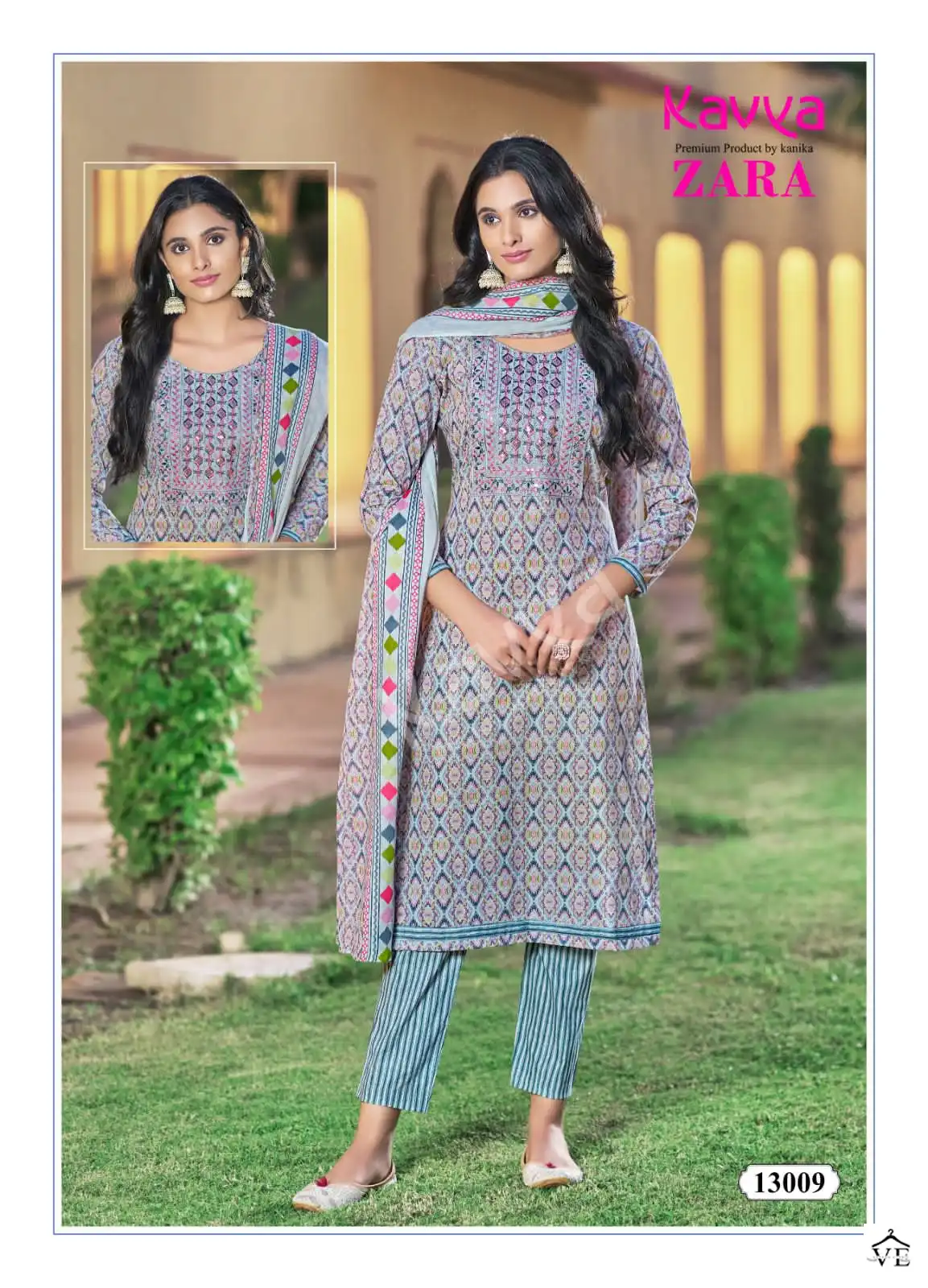 Kavya Zara Vol 13 Pure Cotton Wholesale Readymade Salwar Suit Catalog — Wholesale Salwar Suits, MPA wholesale from Surat - Gallery Image 8