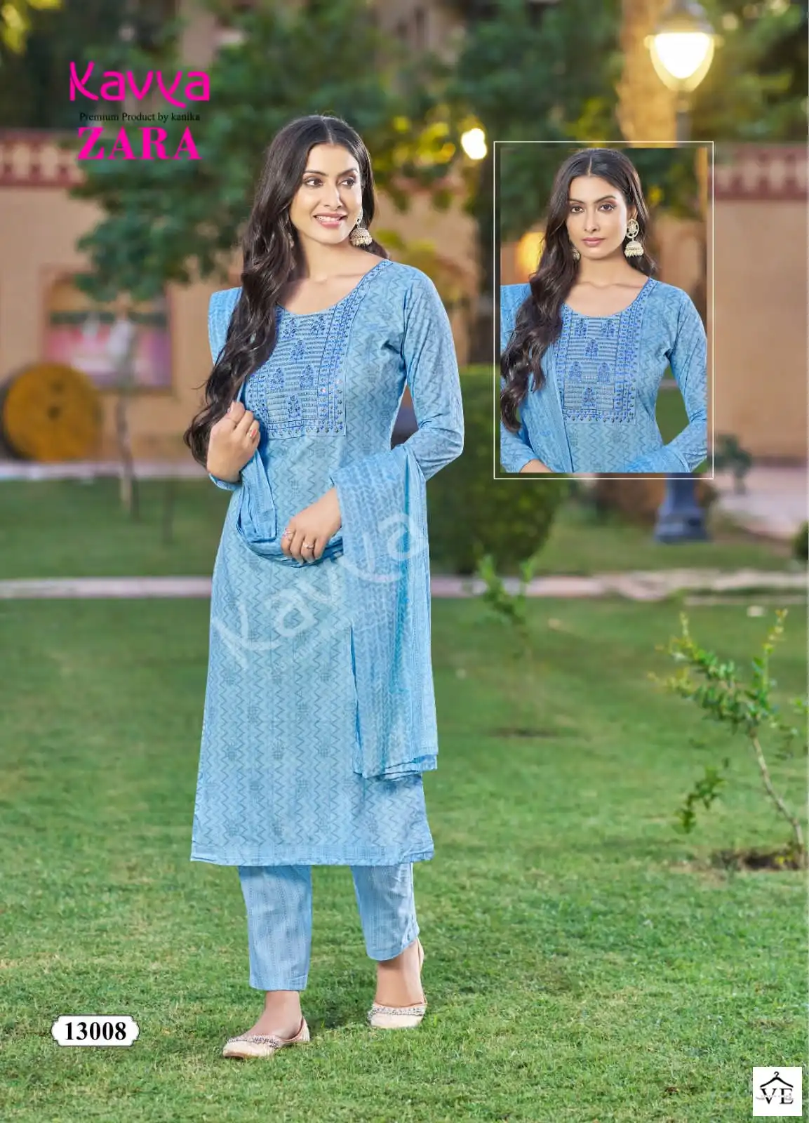 Kavya Zara Vol 13 Pure Cotton Wholesale Readymade Salwar Suit Catalog — Wholesale Salwar Suits, MPA wholesale from Surat - Gallery Image 9