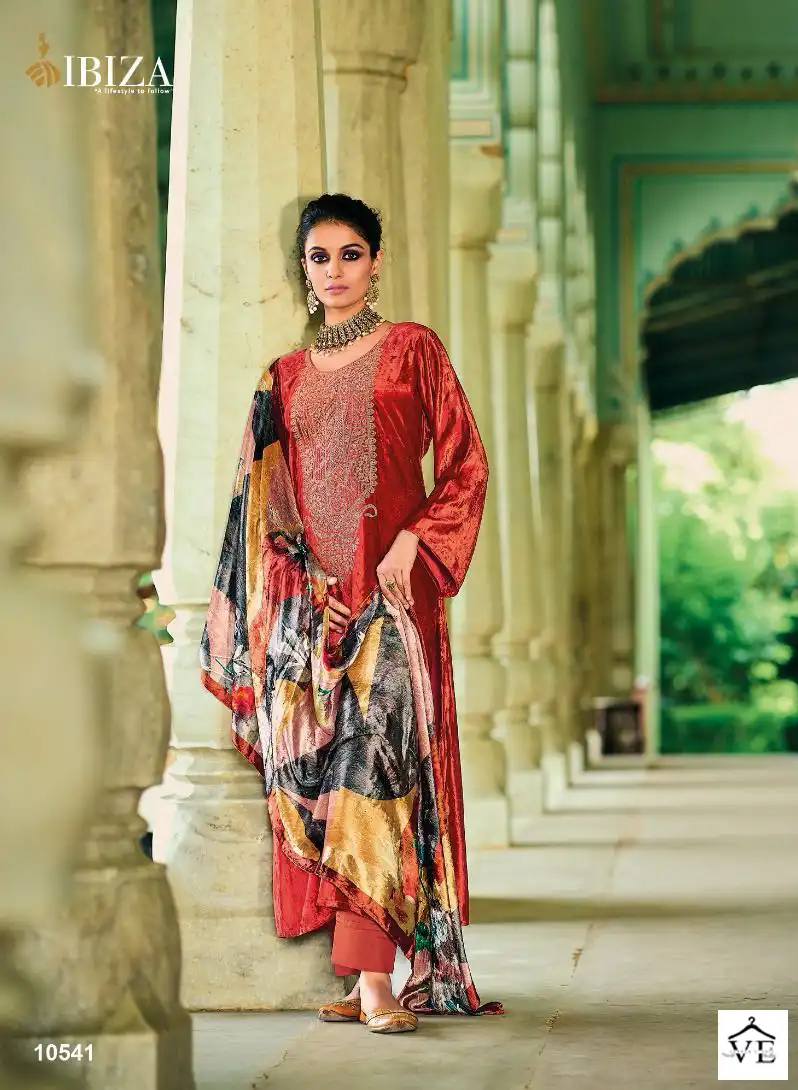 Ibiza Khoob Surat Pure Greek Viscose Velvet Wholesale Designer Winter Wear Salwar Suit Catalog — Wholesale Salwar Suits, MPA wholesale from Surat - Gallery Image 3