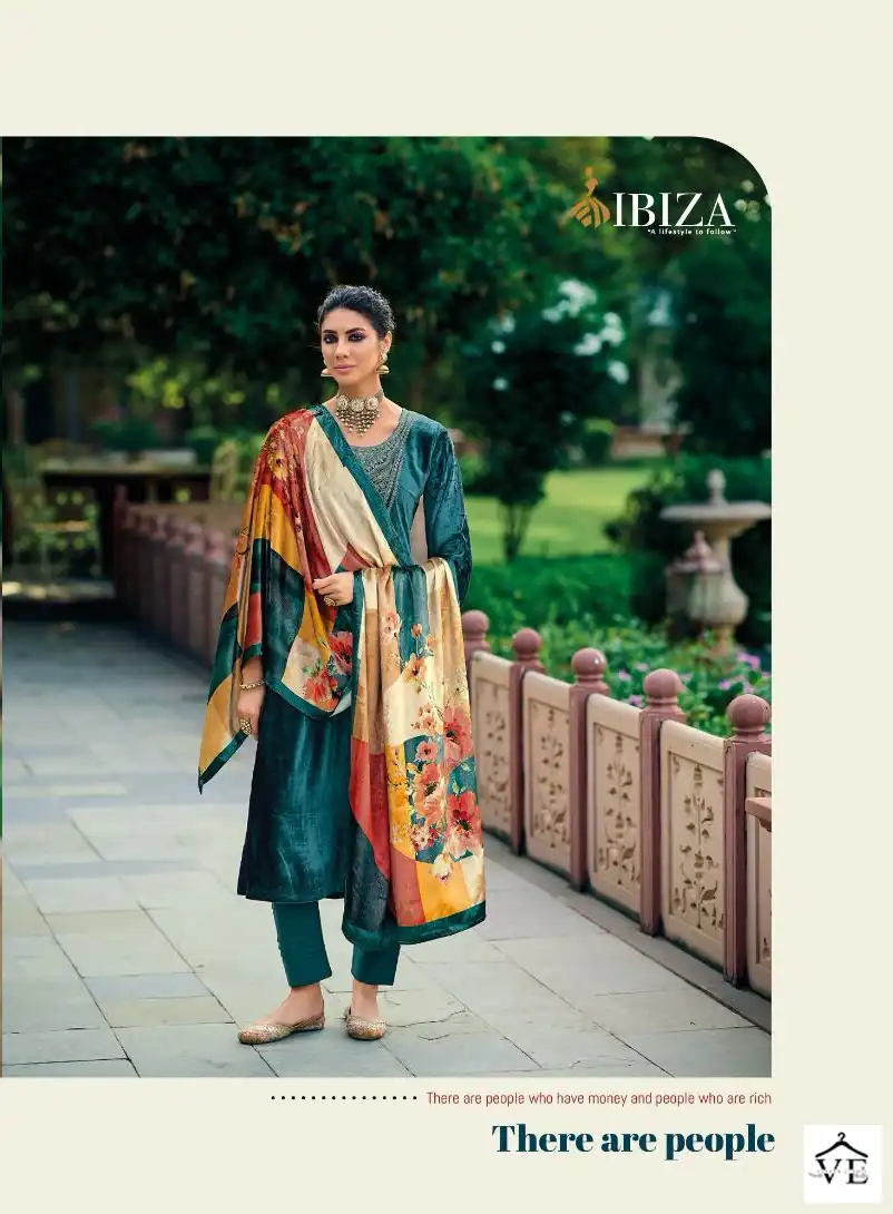 Ibiza Khoob Surat Pure Greek Viscose Velvet Wholesale Designer Winter Wear Salwar Suit Catalog — Wholesale Salwar Suits, MPA wholesale from Surat - Gallery Image 5