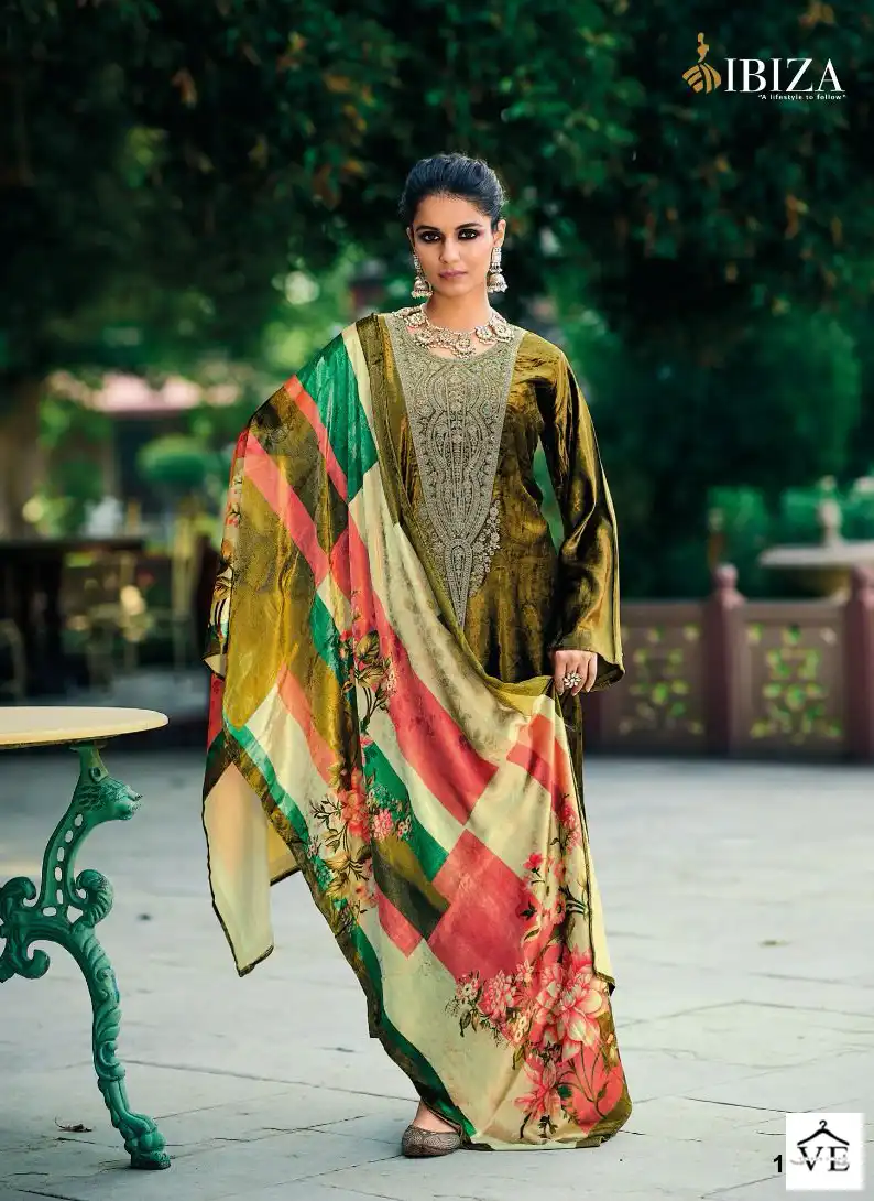 Ibiza Khoob Surat Pure Greek Viscose Velvet Wholesale Designer Winter Wear Salwar Suit Catalog — Wholesale Salwar Suits, MPA wholesale from Surat - Gallery Image 7