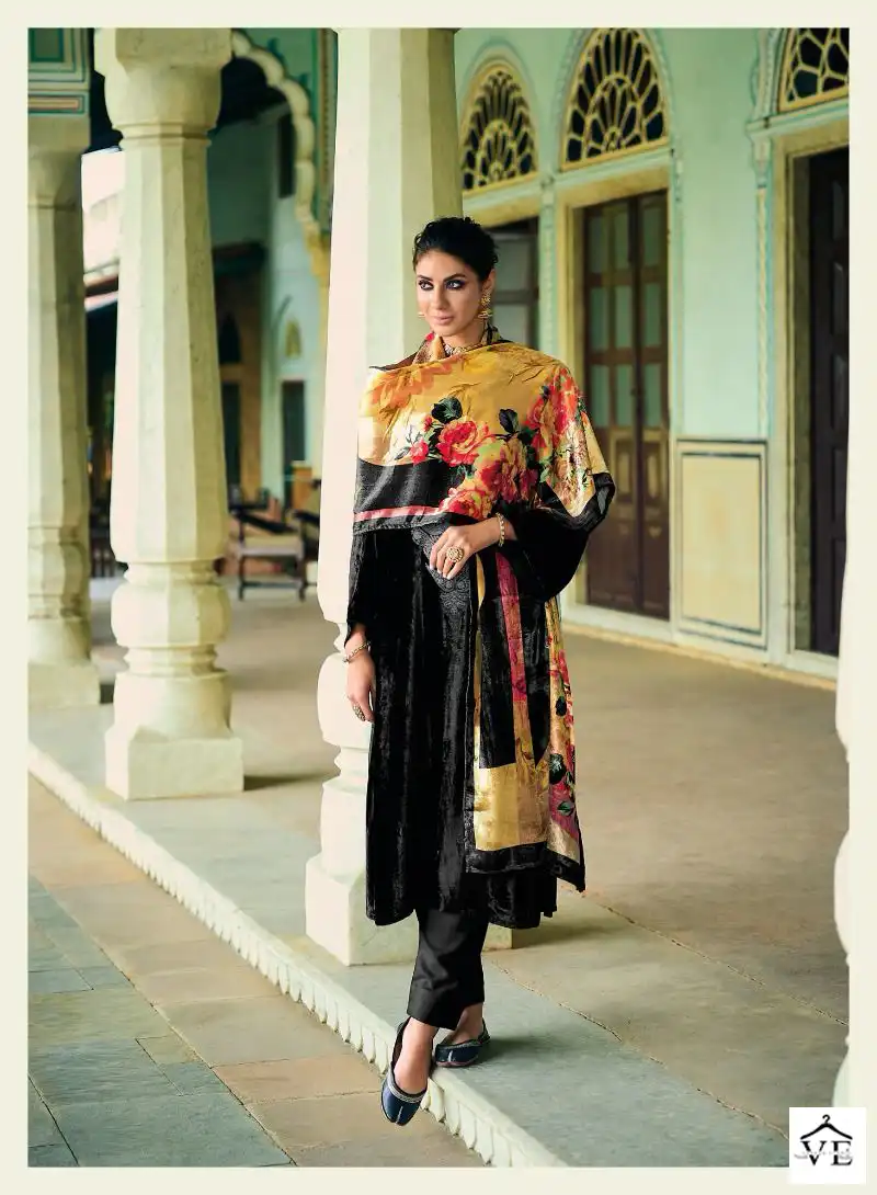 Ibiza Khoob Surat Pure Greek Viscose Velvet Wholesale Designer Winter Wear Salwar Suit Catalog — Wholesale Salwar Suits, MPA wholesale from Surat - Gallery Image 8