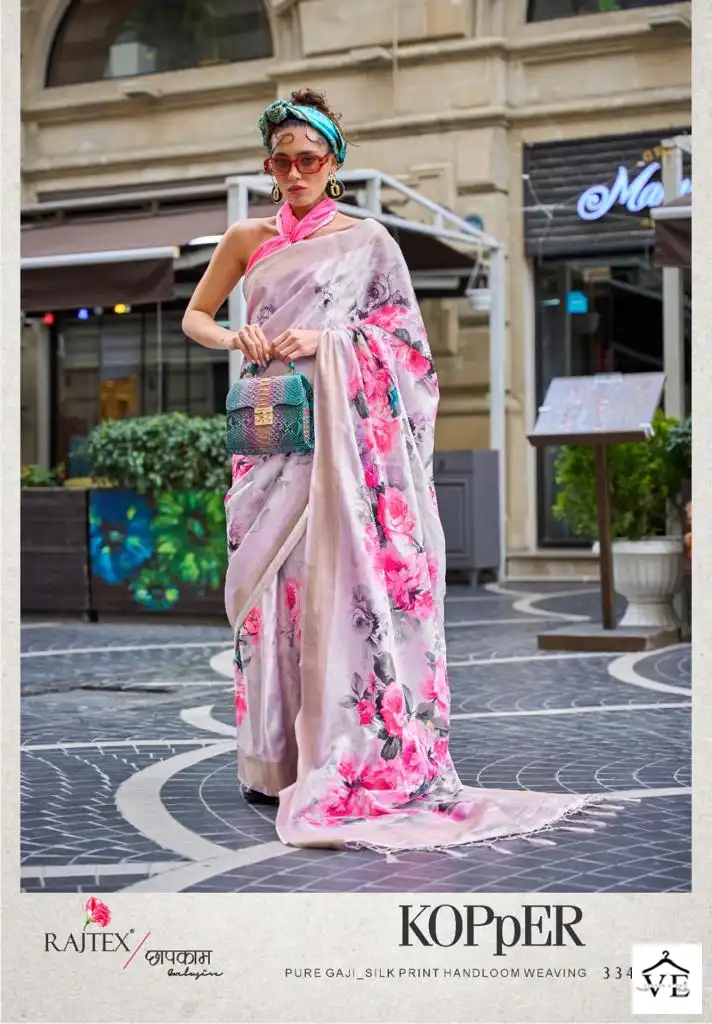 Rajtex Kopper Gaji Digital Silk Wholesale Saree Catalog — Wholesale Sarees, MPA wholesale from Surat - Gallery Image 4