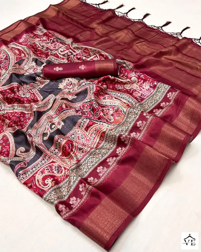 Rajtex Kopper Gaji Digital Silk Wholesale Saree Catalog — Wholesale Sarees, MPA wholesale from Surat - Gallery Image 11