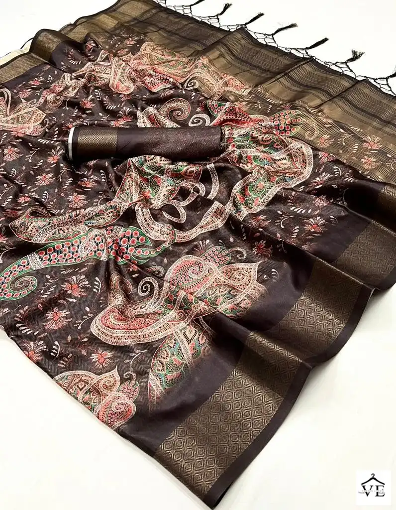 Rajtex Kopper Gaji Digital Silk Wholesale Saree Catalog — Wholesale Sarees, MPA wholesale from Surat - Gallery Image 19