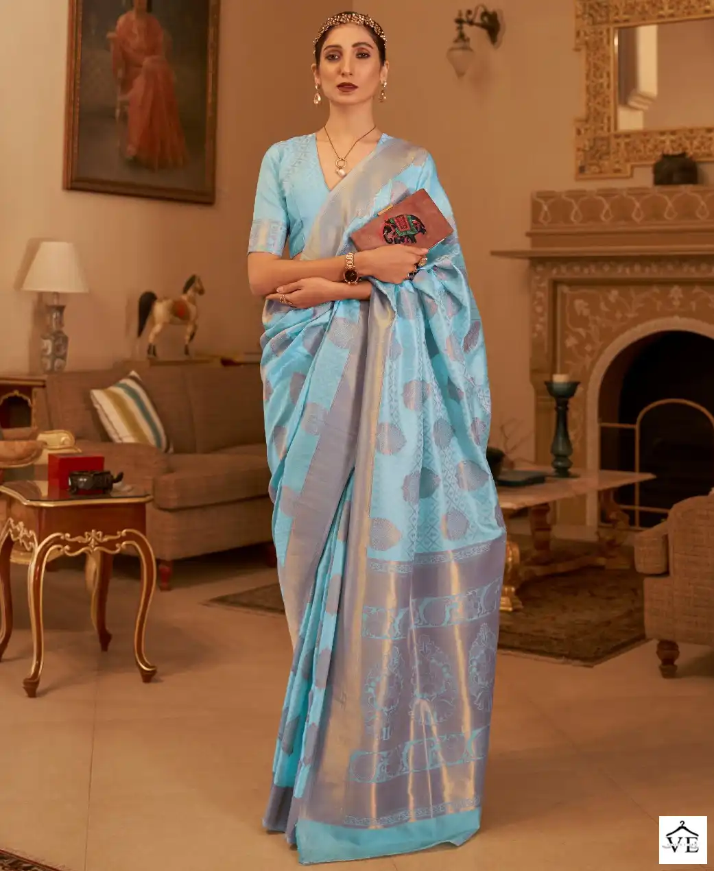 Rajtex Kshwetambari Silk Copper Zari Wholesale Saree Catalog