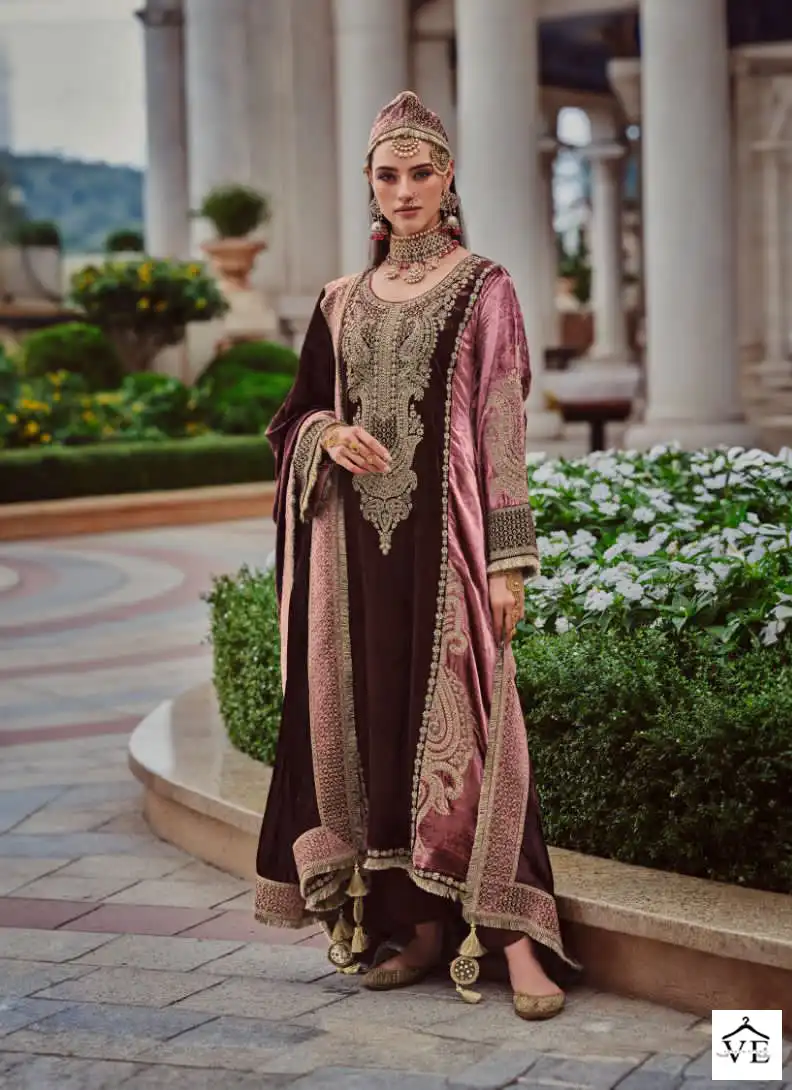 Ibiza Kuch Khaas Vol 6 Silky Velvet Wholesale Winter Wear Suits Catalog — Wholesale Salwar Suits, MPA wholesale from Surat — view 6