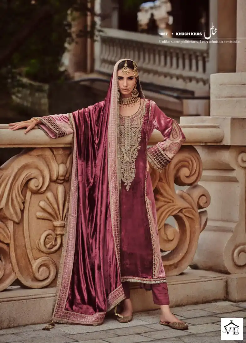 Ibiza Kuch Khaas Vol 6 Silky Velvet Wholesale Winter Wear Suits Catalog — Wholesale Salwar Suits, MPA wholesale from Surat — view 3