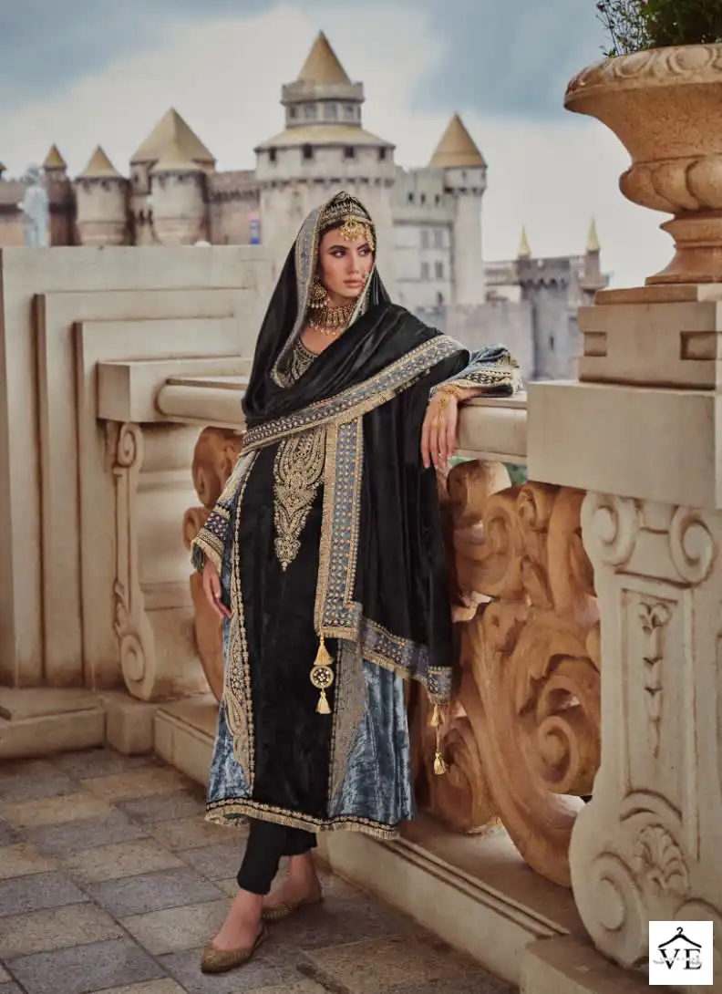 Ibiza Kuch Khaas Vol 6 Silky Velvet Wholesale Winter Wear Suits Catalog — Wholesale Salwar Suits, MPA wholesale from Surat — view 5