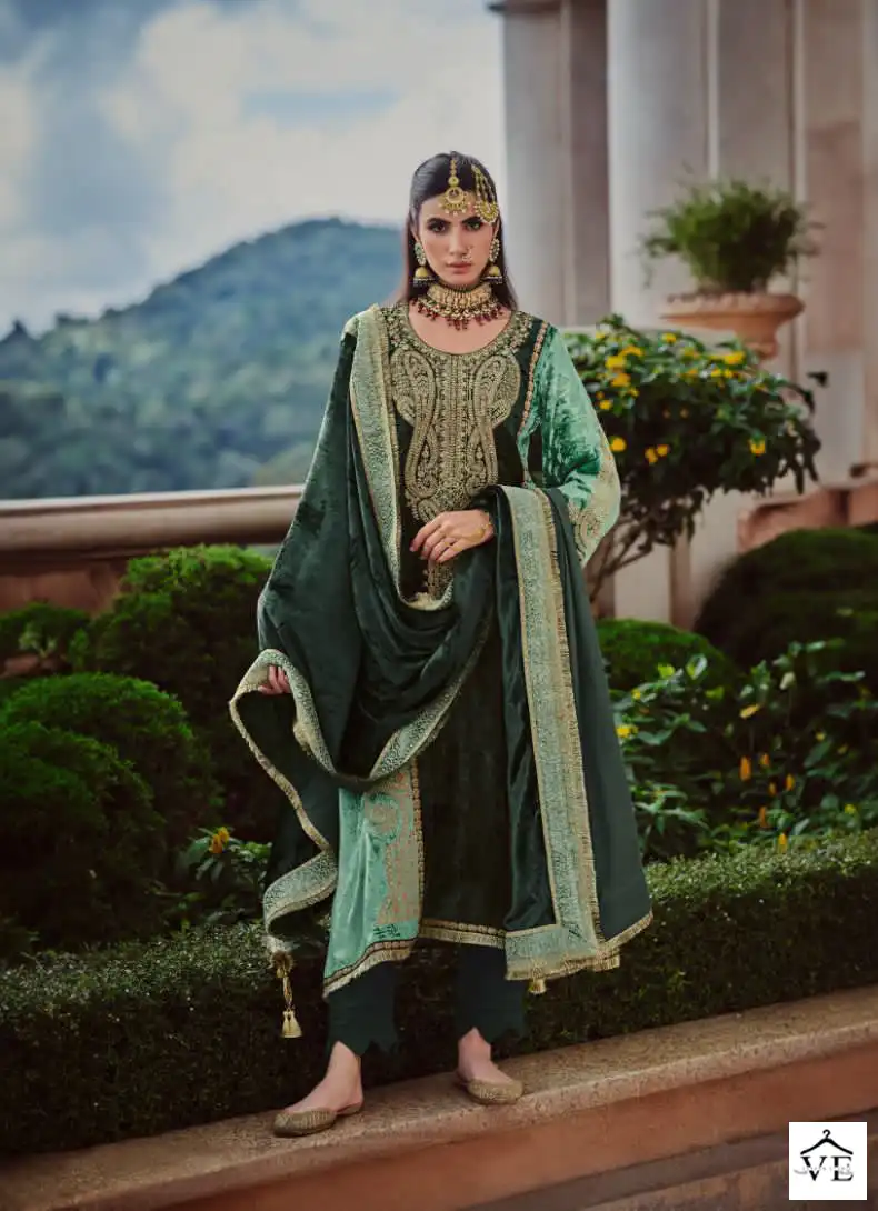 Ibiza Kuch Khaas Vol 6 Silky Velvet Wholesale Winter Wear Suits Catalog — Wholesale Salwar Suits, MPA wholesale from Surat — view 8