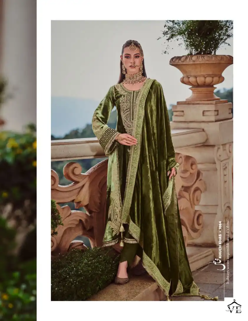 Ibiza Kuch Khaas Vol 6 Silky Velvet Wholesale Winter Wear Suits Catalog — Wholesale Salwar Suits, MPA wholesale from Surat — view 10