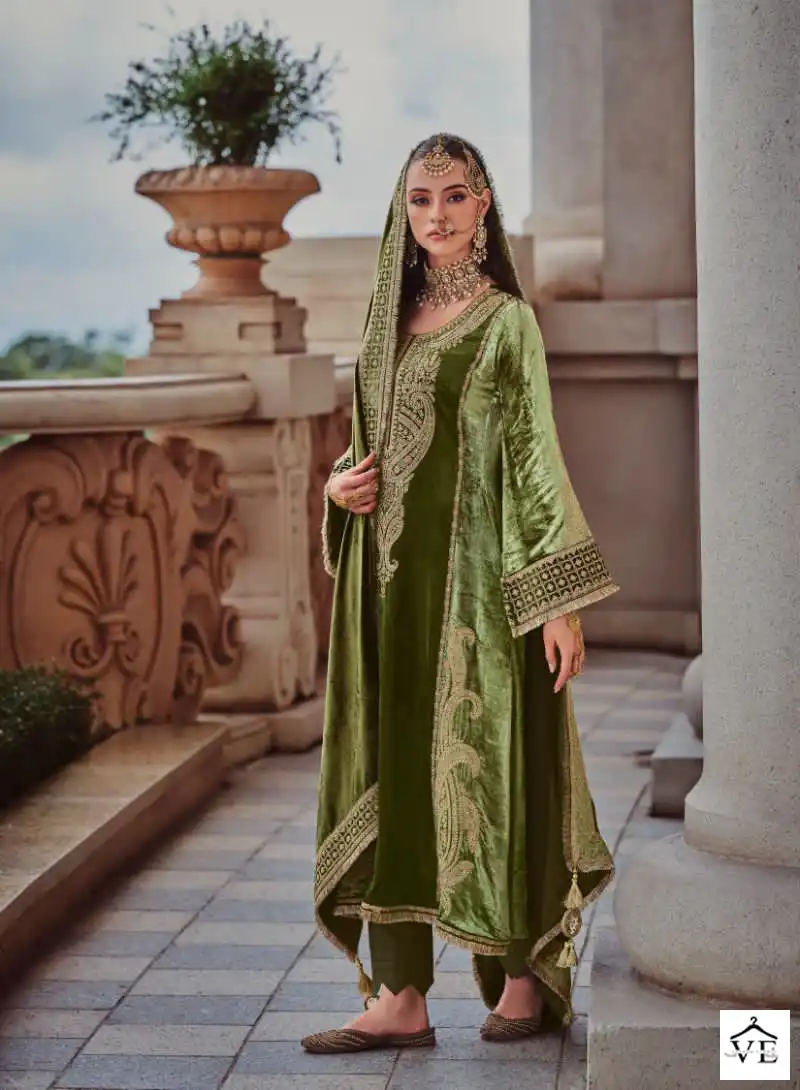 Ibiza Kuch Khaas Vol 6 Silky Velvet Wholesale Winter Wear Suits Catalog — Wholesale Salwar Suits, MPA wholesale from Surat — view 12
