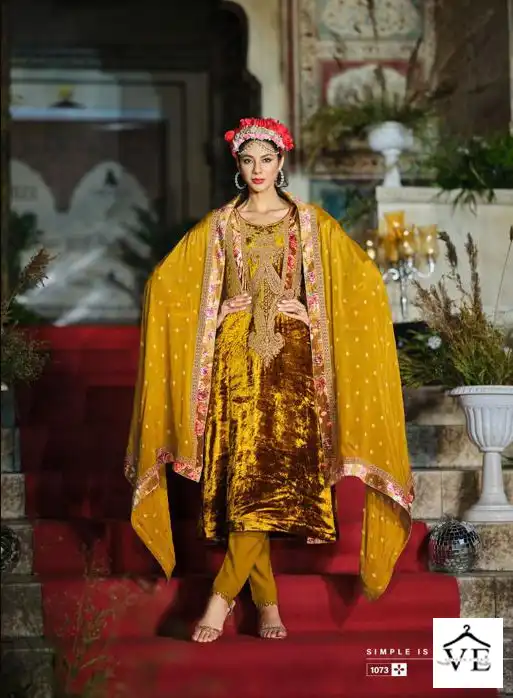 Ibiza Kuch Khaas Vol 7 Pure Viennese Viscose Velvet Wholesale Designer Winter Salwar Suit Catalog — Wholesale Salwar Suits, MPA wholesale from Surat - Gallery Image 4