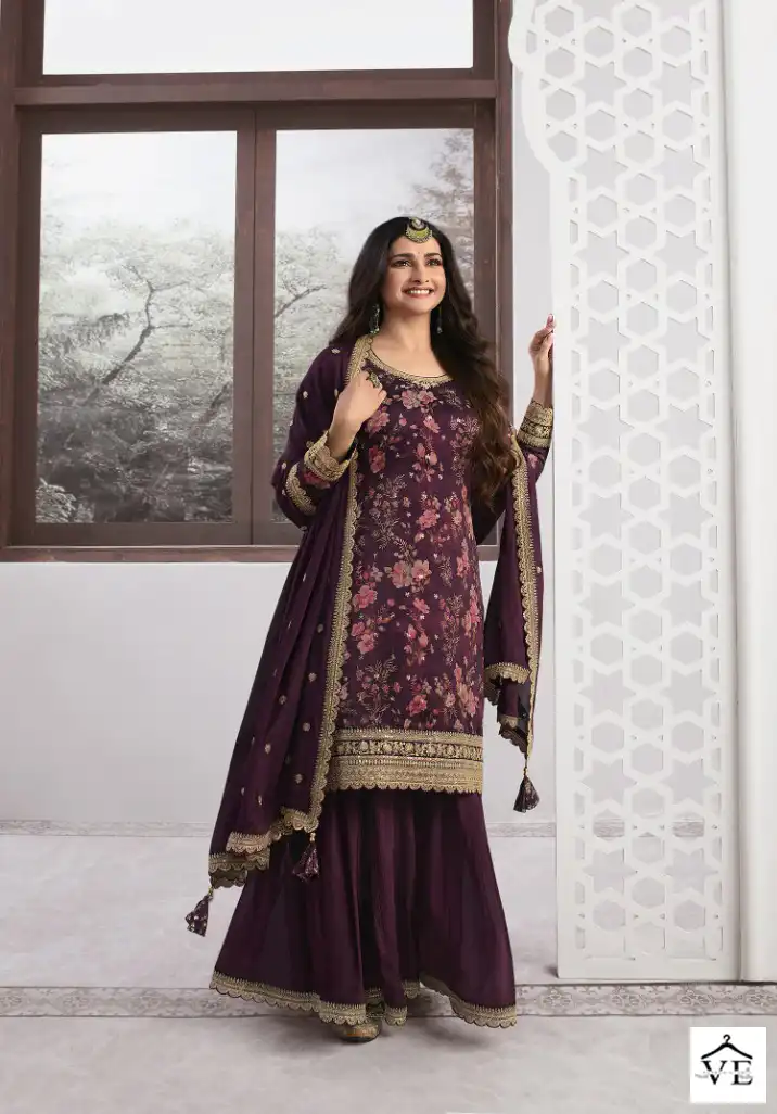 Vinay Kuleesh - Swara Silk Georgette Wholesale Salwar Suits Catalog — Wholesale Salwar Suits, MPA wholesale from Surat - Gallery Image 6