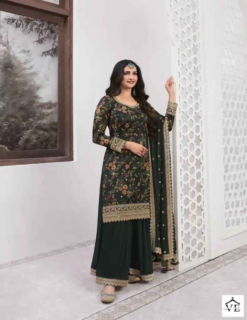Vinay Kuleesh - Swara Silk Georgette Wholesale Salwar Suits Catalog — Wholesale Salwar Suits, MPA wholesale from Surat - Gallery Image 2