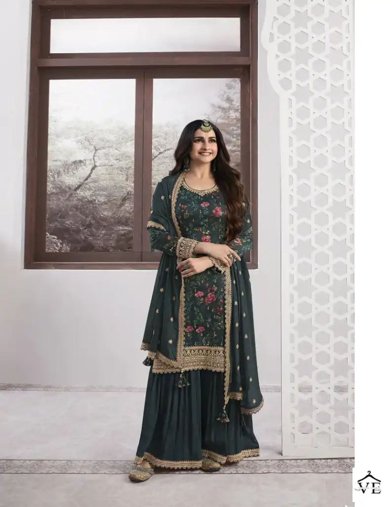 Vinay Kuleesh - Swara Silk Georgette Wholesale Salwar Suits Catalog — Wholesale Salwar Suits, MPA wholesale from Surat - Gallery Image 4