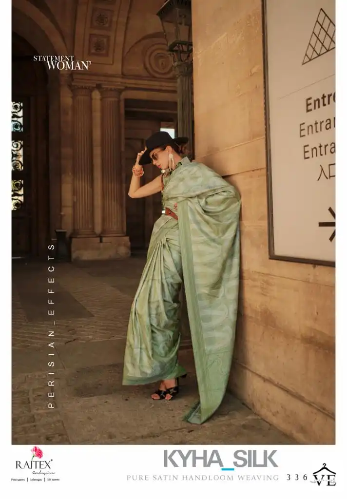 Rajtex Kyha Silk Satin Wholesale Saree Catalog — Wholesale Sarees, MPA wholesale from Surat - Gallery Image 4