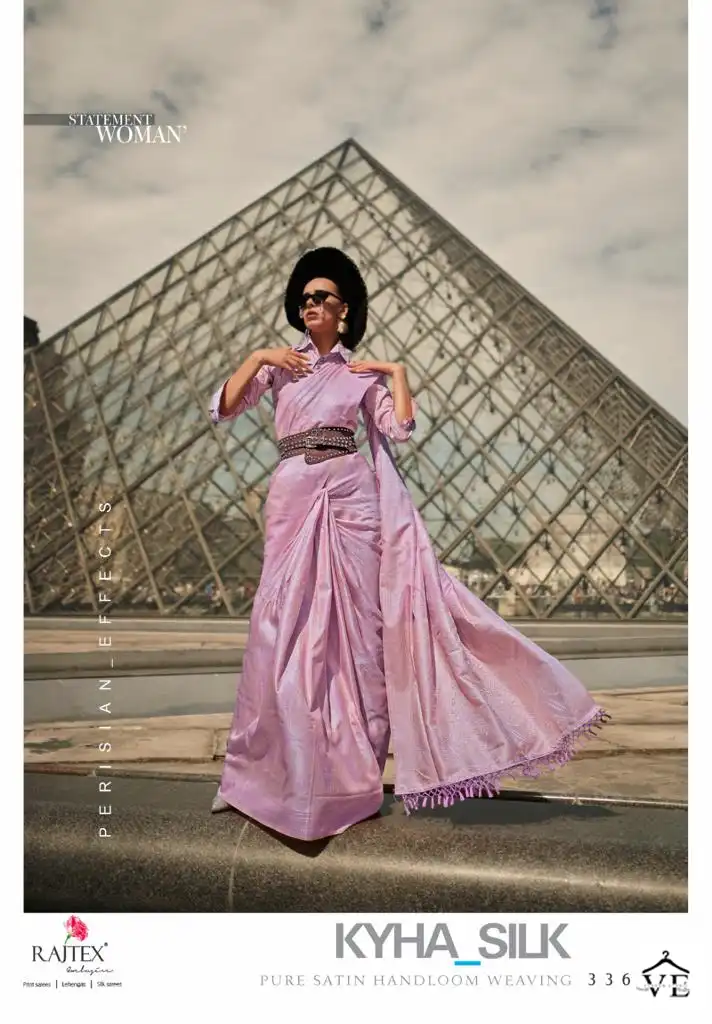Rajtex Kyha Silk Satin Wholesale Saree Catalog — Wholesale Sarees, MPA wholesale from Surat - Gallery Image 2