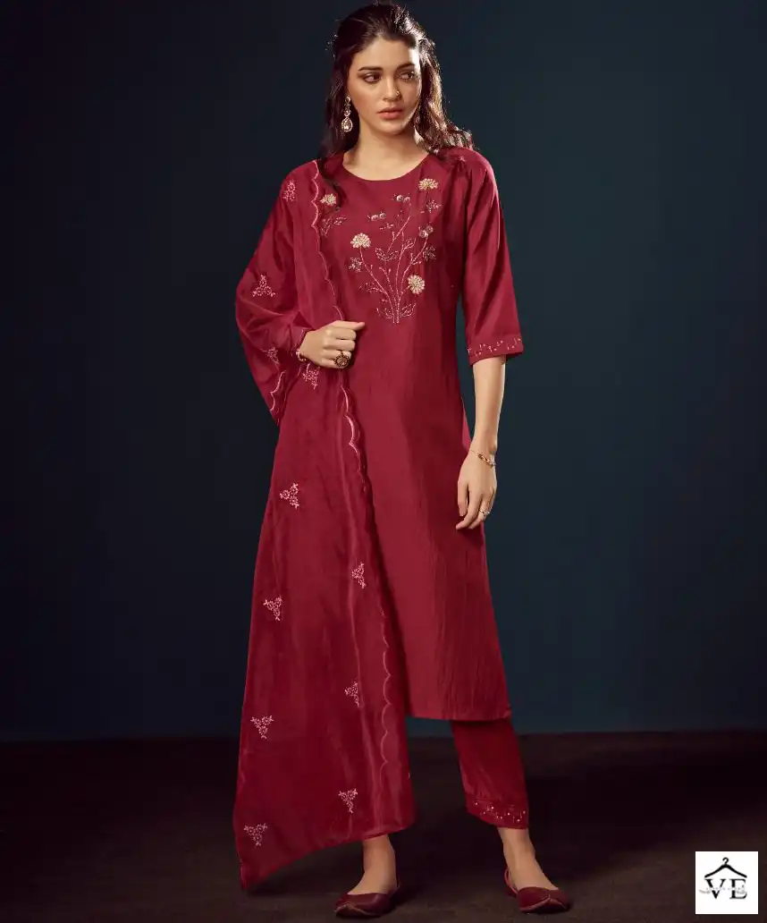 7 Pearls Kyra Chinnon Wholesale Readymade Salwar Suit Catalog — Wholesale Salwar Suits, MPA wholesale from Surat — view 1