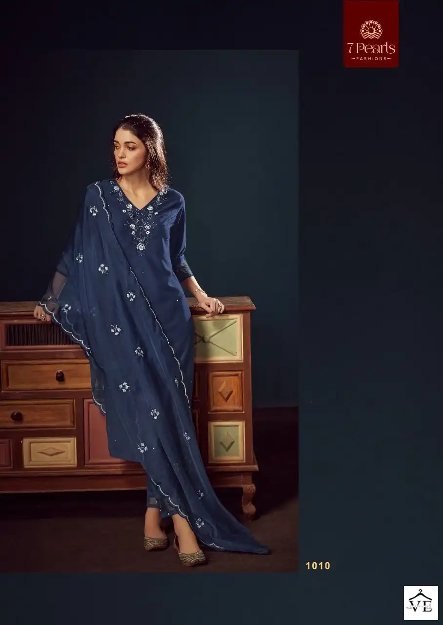 7 Pearls Kyra Chinnon Wholesale Readymade Salwar Suit Catalog — Wholesale Salwar Suits, MPA wholesale from Surat - Gallery Image 2