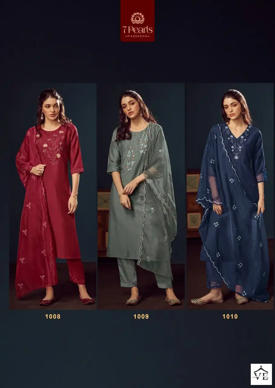 7 Pearls Kyra Chinnon Wholesale Readymade Salwar Suit Catalog — Wholesale Salwar Suits, MPA wholesale from Surat — view 7