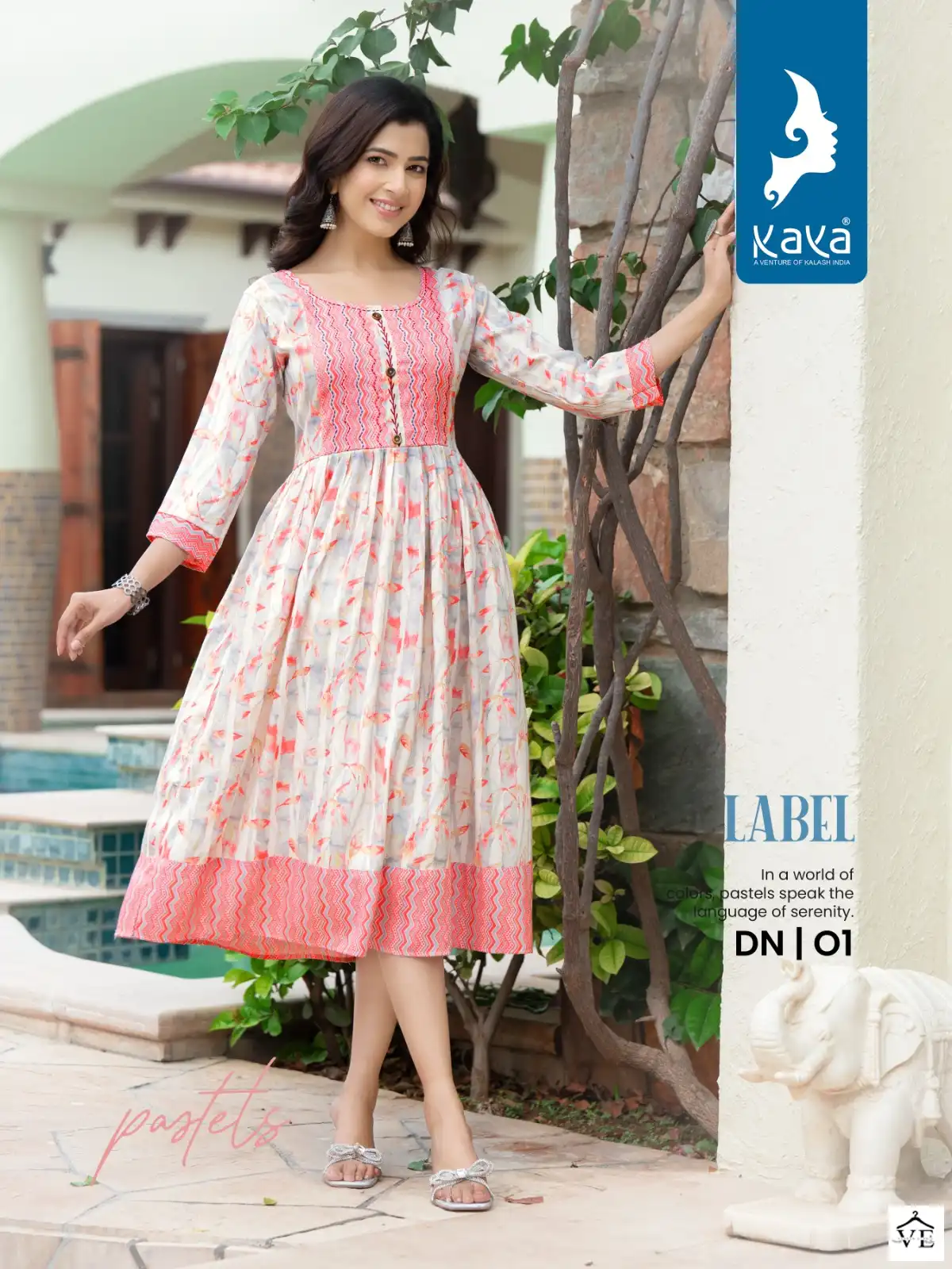 Kaya Label Rayon Capsual Wholesale Fancy Kurtis Catalog — Wholesale Kurtis, MPA wholesale from Surat — view 6