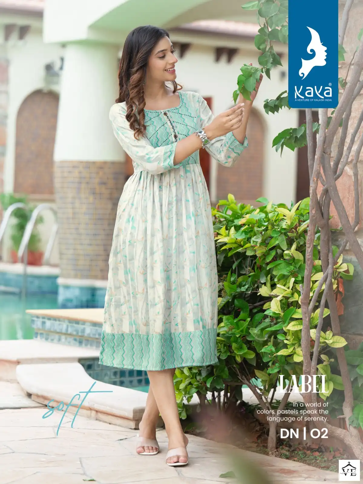 Kaya Label Rayon Capsual Wholesale Fancy Kurtis Catalog — Wholesale Kurtis, MPA wholesale from Surat — view 7