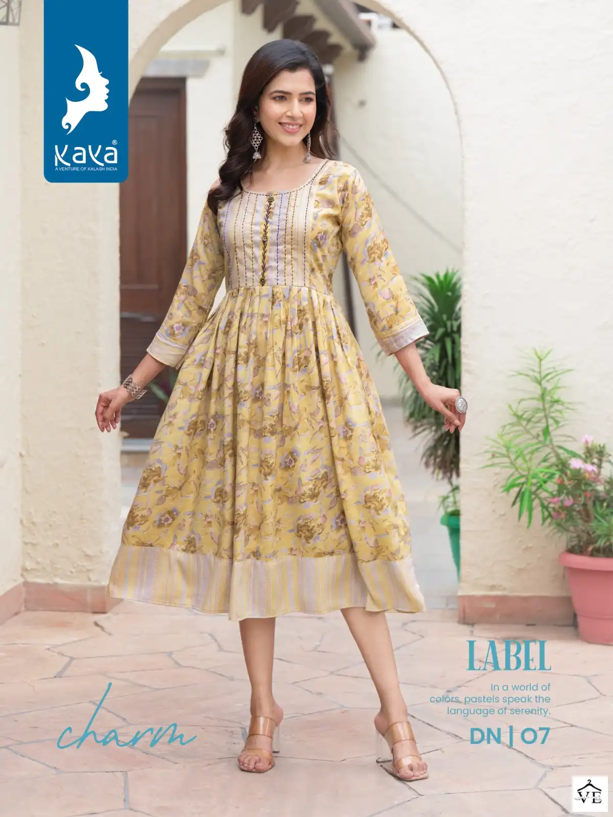 Kaya Label Rayon Capsual Wholesale Fancy Kurtis Catalog — Wholesale Kurtis, MPA wholesale from Surat — view 4