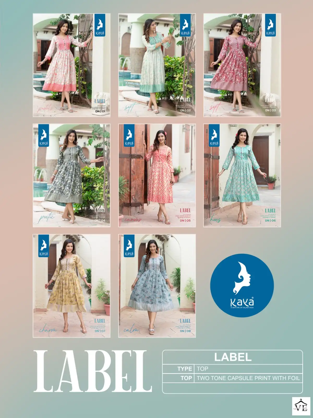 Kaya Label Rayon Capsual Wholesale Fancy Kurtis Catalog — Wholesale Kurtis, MPA wholesale from Surat — view 9