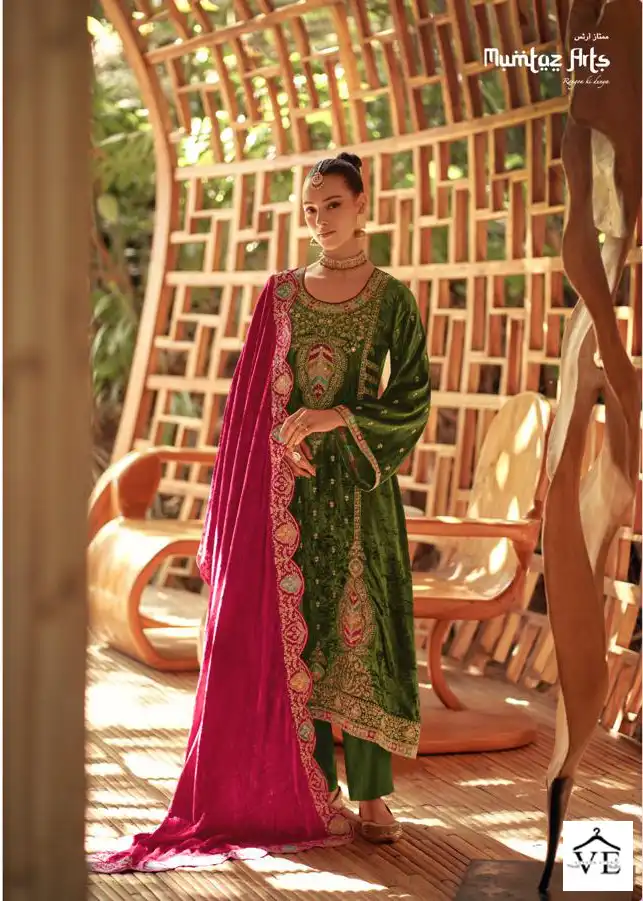 Mumtaz Arts Lahar Velvet Wholesale Eavy Embroidered Winter Wear Salwar Suit Catalog — Wholesale Salwar Suits, MPA wholesale from Surat - Gallery Image 5