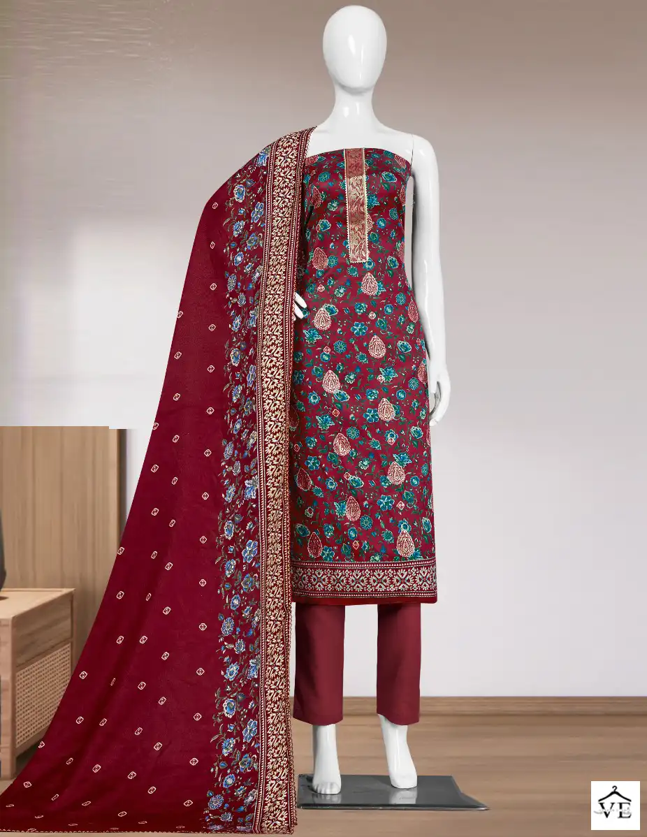 Bipson Lajjo 1946 Pashmina Jaquard Wholesale Winter Wear Salwar Suit Catalog — Wholesale Salwar Suits, MPA wholesale from Surat — view 1