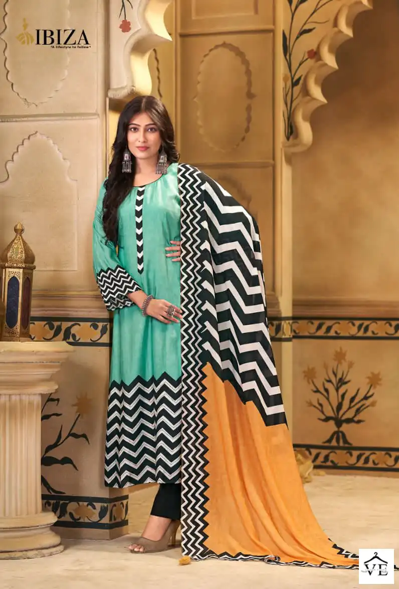 Ibiza Lashkara Muslin Wholesale Hand Work Designer Salwar Suit Catalog — Wholesale Salwar Suits, MPA wholesale from Surat - Gallery Image 3