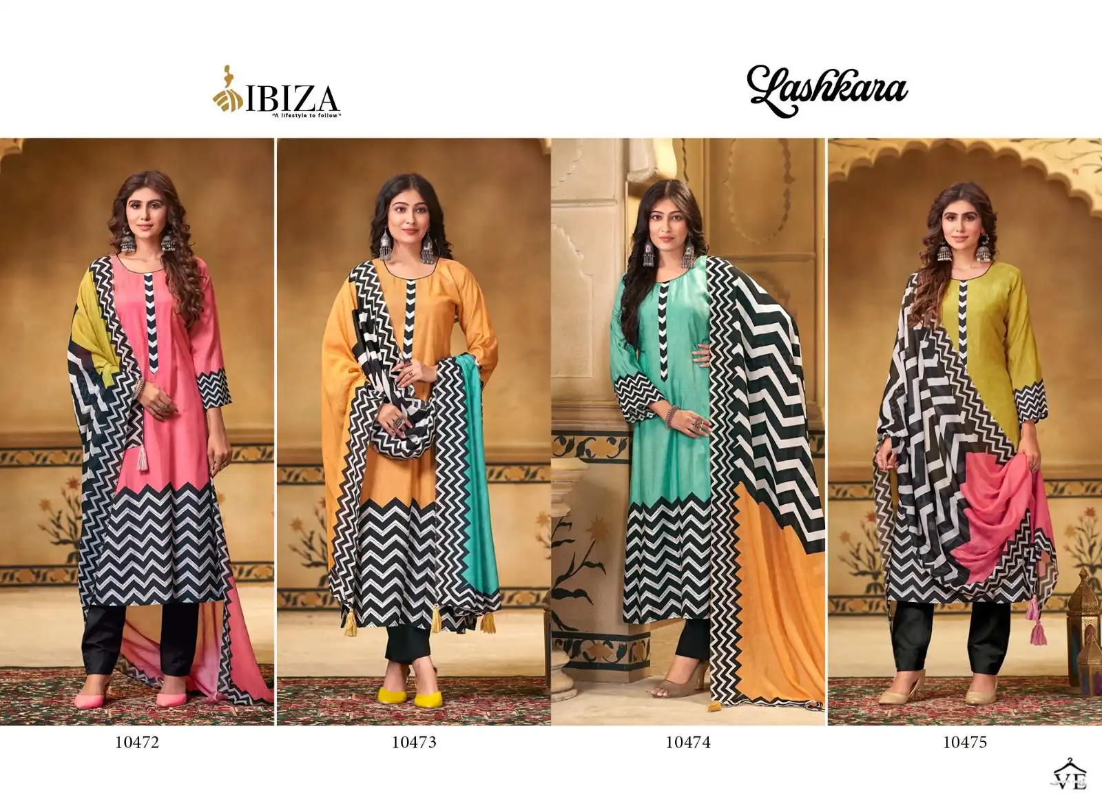 Ibiza Lashkara Muslin Wholesale Hand Work Designer Salwar Suit Catalog — Wholesale Salwar Suits, MPA wholesale from Surat — view 5